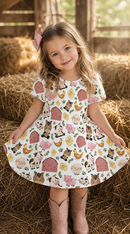 Pasture Pals Children’s Short Sleeve Twirl Dress